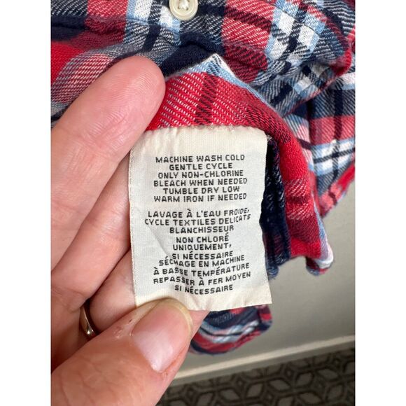 Denim and Supply Women Thin Flannel Boyfriend Button Down Plaid Fall Small - Picture 7 of 14